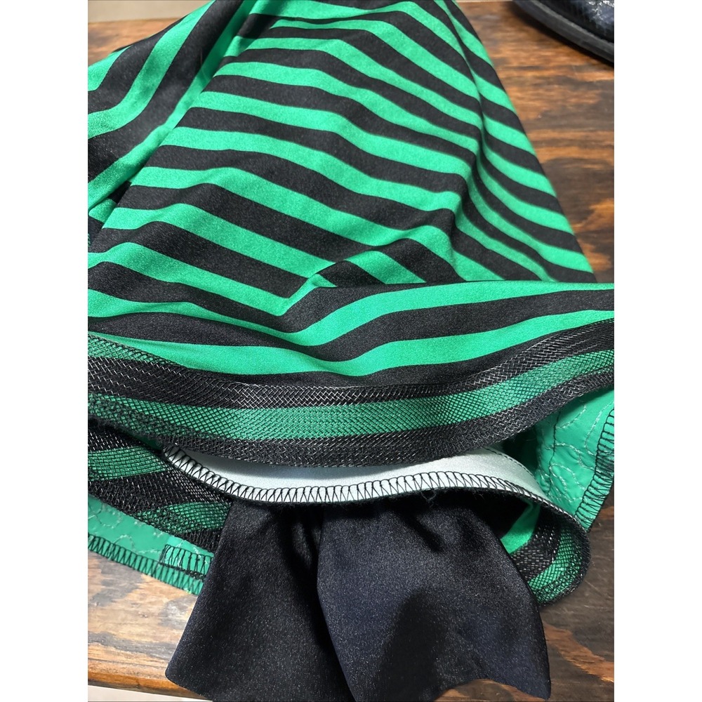 Weissman Green And‎ Black Sequins Halter Top Dance Costume  Medium Child - Picture 5 of 16
